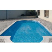 Albon - Liner Classic Marbré Bleu, en PVC souple - Garantie 10 ans