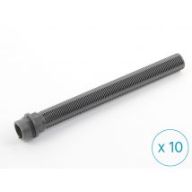 Hayward - Lot de 10 crépines pour filtre à sable Top S0310TE Noir, en Plastique