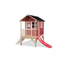 Exit Toys - Maisonnette en bois pour enfants Loft 300 Rouge Rouge Dimensions (L x l x H):269 x 190 x 215 cm Garantie:2 ans Marque:EXIT TOYS Matière(s)