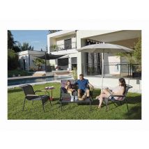 Fermob - Fauteuil lounge de jardin en métal Coolside Carbone Carbone Dimensions (L x l x H):71 x 87 x 86 cm Empilable:Oui Garantie:5 ans Hauteur de l'