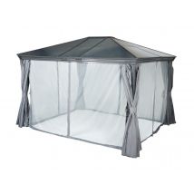 Hesperide - Moustiquaire pour pergola Belize 4 x 3 m Ardoise - Hespéride Ardoise Dimensions (L x l x H):305 x 0,1 x 202 cm Marque:HESPERIDE Matière(s)