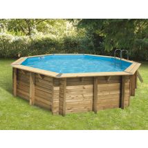 Ubbink - Piscine bois Océa 5,10 x 1,20 mLiner beige Bois, en Bois - Garantie 10 ans