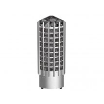 Harvia - Poêle électrique 6,80 kW Glow Corner pour sauna traditionnel Gris, en Acier inoxydable - 33 x 33 x 110 cm