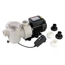 Ubbink - Pompe TP120 Poolmax 1,20 CV / 18 m³/h Mono Blanc, en Polypropylène - 48,4 x 15,25 x 22 cm - Garantie 2 ans