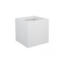 Eda - Jardinière carrée Graphit Up 29,5 x 29,5 x 29,5 cm21 LBlanc cérusé Blanc Dimensions (L x l x H):29,50 x 29,50 x 29,50 cm Forme:Carré Installatio