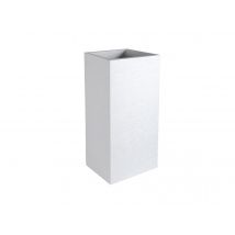 Eda - Pot de fleurs carré Haut Graphit39,5 x 39,5 x 80 cm31 LBlanc cérusé Blanc Dimensions (L x l x H):39,50 x 39,50 x 80 cm Forme:Carré Marque:EDA Ma