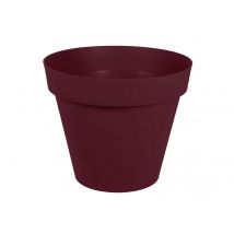 Eda - Pot de fleur rond Toscane Ø 80 x H.66 cmRouge bourgogne Rouge bourgogne Diamètre:80 cm Forme:Rond Hauteur:66 cm Marque:EDA Matière(s):Polypropyl