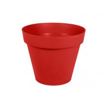 Eda - Pot de fleur rond Toscane Ø 80 x H.66 cmRouge rubis Rouge Diamètre:80 cm Forme:Rond Hauteur:66 cm Marque:EDA Matière(s):Polypropylène Origine:Fa
