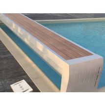Sofatec - Volet de piscine hors-sol Prestige 9,00 x 4,50 m Blanc, en PVC