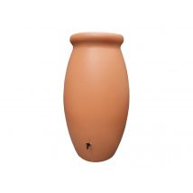 Bellijardin - Récupérateur d'eau de pluie Jarre Toscane 1000 L Terre Cuite avec couvercle et robinet - BelliJardin Terre cuite Dimensions (L x l x H):