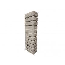 Bellijardin - Récupérateur d'eau de pluie Dune 300 L + Kit raccord chéneau - BelliJardin Grège Dimensions (L x l x H):60 x 34 x 180 cm Forme:Rectangle