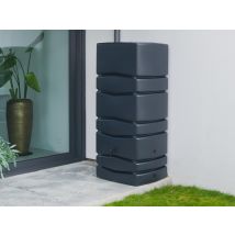 Nature - Récupérateur d'eau de pluie mural anthracite avec robinet 650 L Anthracite Dimensions (L x l x H):77,5 x 57,3 x 165 cm Forme:Rectangle Marque