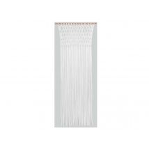 Morel - Rideau de porte Tressage macramé en jersey de cotoncoloris blanc90 x 200 cm Blanc Hauteur:200 cm Largeur:90 cm Marque:MOREL Matière(s):Coton T