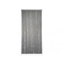 Morel - Rideau de porte en corde tressée coton et polyester recyclé Gris Hauteur:200 cm Largeur:90 cm Marque:MOREL Matière(s):Coton, en Coton