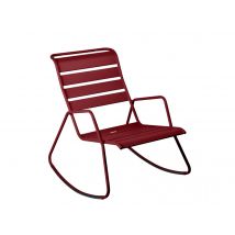 Fermob - Rocking Chair en métal Monceau Piment Piment Dimensions (L x l x H):68 x 78 x 88 cm Empilable:Non Garantie:5 ans Hauteur d'assise:NC Marque:F