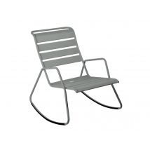 Fermob - Rocking Chair en métal Monceau Gris Lapilli Gris lapilli Dimensions (L x l x H):68 x 78 x 88 cm Empilable:Non Garantie:5 ans Hauteur d'assise