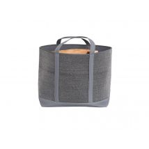 Le Marquier - Sac à bûches et à granulés Belharra gris Gris Dimensions (L x l x H):50 x 25 x 55 cm Marque:LE MARQUIER Matière(s):Tissu Poids:0,5 kg Ty