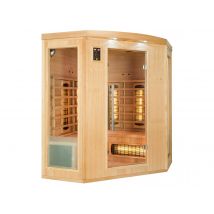 France Sauna - Sauna infrarouge 3/4 places Apollon Bois, en Bois épicéa 100% Canadien - 150 x 150 x 190 cm