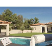 Sofatec - Volet de piscine hors-sol Solipro 9,00 x 4,50 m Blanc, en PVC