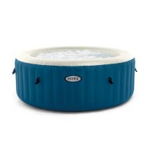 Intex - Spa gonflable PureSpa Blue One rond Bulles 2/4 places Bleu, en Vinyle - 180 x 180 x 66 cm - Installation Piscinéco sur Demande