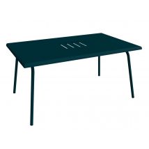 Fermob - Table basse de jardin en métal Monceau Bleu Acapulco Bleu acapulco Dimensions (L x l x H):92 x 57 x 45 cm Extensible:Non Forme:Rectangulaire