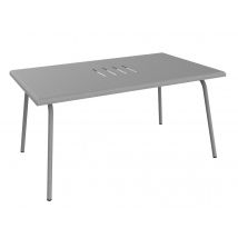 Fermob - Table basse de jardin en métal Monceau Gris Lapilli Gris lapilli Dimensions (L x l x H):92 x 57 x 45 cm Extensible:Non Forme:Rectangulaire Ha