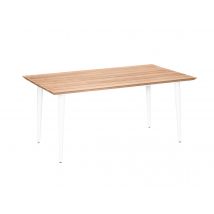 Jardiline - Table de jardin rectangulaire en bois teck Maldives4 places - Garantie 2 ans