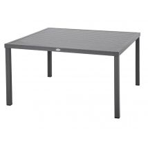 Hesperide - Table de jardin carrée Piazza 8 places Graphite - Hespéride Gris Dimensions (L x l x H):136 x 136 x 73 cm Extensible:Non Forme:Carrée Gara
