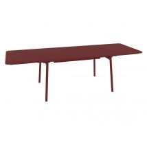 Fermob - Table de jardin extensible en métal rectangulaire Monceau Piment12 places Piment Dimensions (L x l x H):265 x 90 x 75 cm Dimensions fermé (L