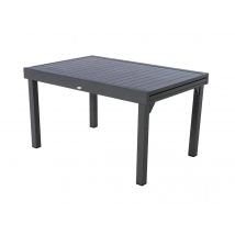 Hesperide - Table extensible rectangulaire alu Piazza 6/10 places Graphite - Hespéride Gris Dimensions (L x l x H):270 x 90 x 75 cm Dimensions fermé (