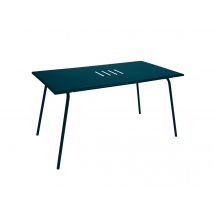 Fermob - Table de jardin rectangulaire en métal Monceau 6 places Bleu Acapulco Bleu acapulco Dimensions (L x l x H):146 x 80 x 74 cm Extensible:Non Fo