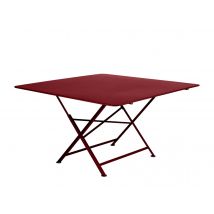 Fermob - Table de jardin carrée Cargo 130 x 130 cm Piment Piment Dimensions (L x l x H):128 x 128 x 74 cm Extensible:Non Forme:Carrée Garantie:5 ans M