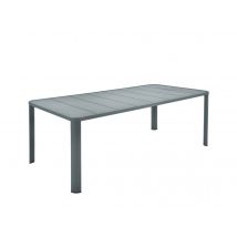 Fermob - Table de jardin en métal rectangulaire Oléron Gris Orage12 places Gris orage Dimensions (L x l x H):205 x 100 x 74 cm Extensible:Non Forme:Re