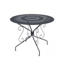 Fermob - Table de jardin ronde Montmartre Ø 96 cm Carbone Carbone Dimensions (L x l x H):96 x 96 x 74 cm Extensible:Non Forme:Ronde Garantie:5 ans Mar