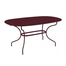 Fermob - Table de jardin en métal ovale Opera+ 160 x 90 cm Cerise Noire Cerise noire Dimensions (L x l x H):160 x 90 x 74 cm Extensible:Non Forme:Oval