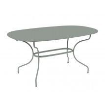 Fermob - Table de jardin en métal ovale Opera+ 160 x 90 cm Gris Lapilli Gris lapilli Dimensions (L x l x H):160 x 90 x 74 cm Extensible:Non Forme:Oval
