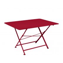 Fermob - Table de jardin rectangulaire Cargo 128 x 90 cm Piment Piment Dimensions (L x l x H):128 x 90 x 74 cm Extensible:Non Forme:Rectangulaire Gara