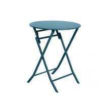 Hesperide - Table de jardin ronde Greensboro Ø 60 cm Bleu Canard - Hespéride Bleu Dimensions (L x l x H):60 x 60 x 71 cm Dimensions (Ø x H):60 x 71 cm