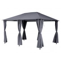 Hesperide - Toile de toit pour la tonnelle Santorini 3 x 4 m Ardoise Hespéride Ardoise Marque:HESPERIDE Matière(s):Polyester Poids:5 kg Type de produi