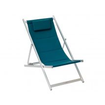 Hesperide - Chilienne avec appuie-tête bleu canard Honolulu - Hespéride Bleu Dimensions (L x l x H):55,5 x 109 x 99 cm Garantie:2 ans Marque:HESPERIDE