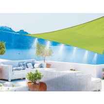 Jardiline - Voile d'ombrage triangulaire avec brumisateur 6 buses vert citron Vert Densité:180 g, en Polyéthylène Type de produit:Voile d'ombrage - 3,
