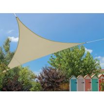 Jardiline - Voile d'ombrage triangulaire Flex 3,60 x 3,60 x 3,60 mIvoire Blanc Densité:180 g, en Polyester