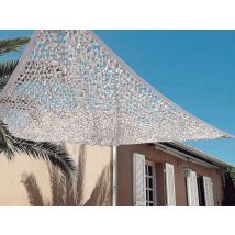 Nortene - Filet d'ombrage bicolore Sahara Blanc et Gris - 2,4 x 3 m Blanc & gris Densité:120 g, en Polyester Type de produit:Voile d'ombrage - 2,4 x 3