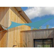 Jardiline - Kit voile d'ombrage carrée 3,60 x 3,60 mBleu azur Bleu Densité:180 g, en Polyester Type de produit:Voile d'ombrage - 3,60 x 3,60 m Forme:C