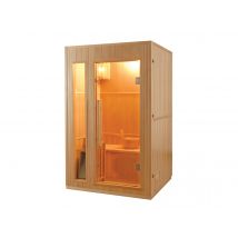 France Sauna - Sauna traditionnel 2 places Zen Bois, en Bois épicéa 100% Canadien - 120 x 110 x 190 cm