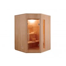 France Sauna - Sauna traditionnel 3/4 places Zen Bois, en Bois épicéa 100% Canadien - 150 x 150 x 200 cm