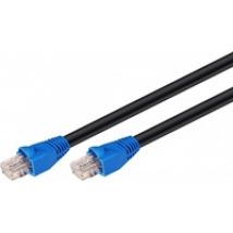 U/UTP Cat6 laitekaapeli ulkokäyttöön, UV-suojattu, 60m, musta