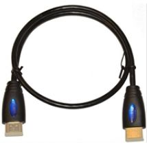 1.4 HDMI -näyttökaapeli, ohut, 0,37m, musta (Poistotuote! Norm. 5,90€)