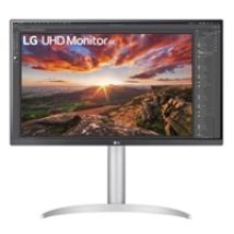 27" 27UP85NP-W, 4K UHD -monitori, valkoinen/harmaa/musta
