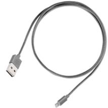 Lightning - USB-A -kaapeli, MFI, symmetrinen, punottu, 1m, hiilenharmaa